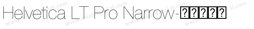 Helvetica LT Pro Narrow字体转换